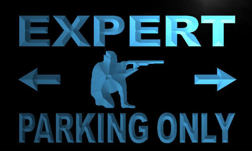 Expert Parking Only Neon Light Sign